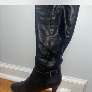 Alfani Women’s Black Leather Boots